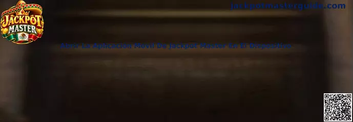 Guía visual para abrir la aplicación móvil de Jackpot Master en el dispositivo